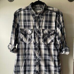 INC INTERNATIONAL CONCEPTS Button Down Shirt - size M